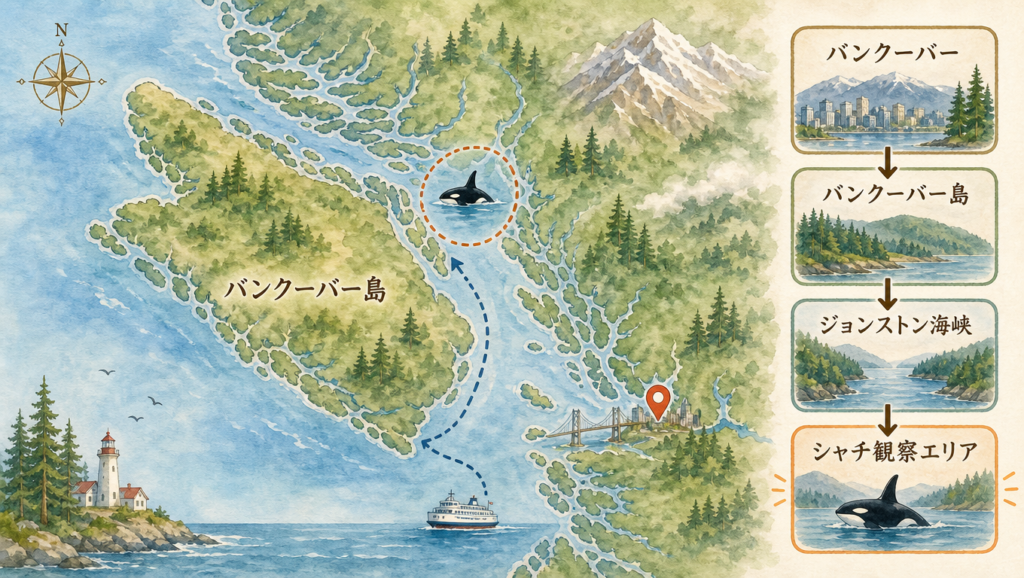 パンクーバーでのシャチポイント